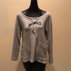 Grey boatneck sweater